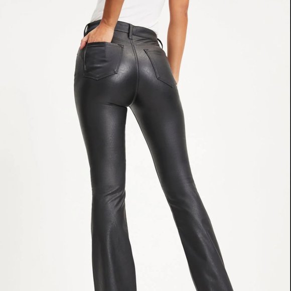 VICI | HOWARD HIGH RISE FAUX LEATHER FLARE PANTS | Sz 1 - Picture 3 of 4